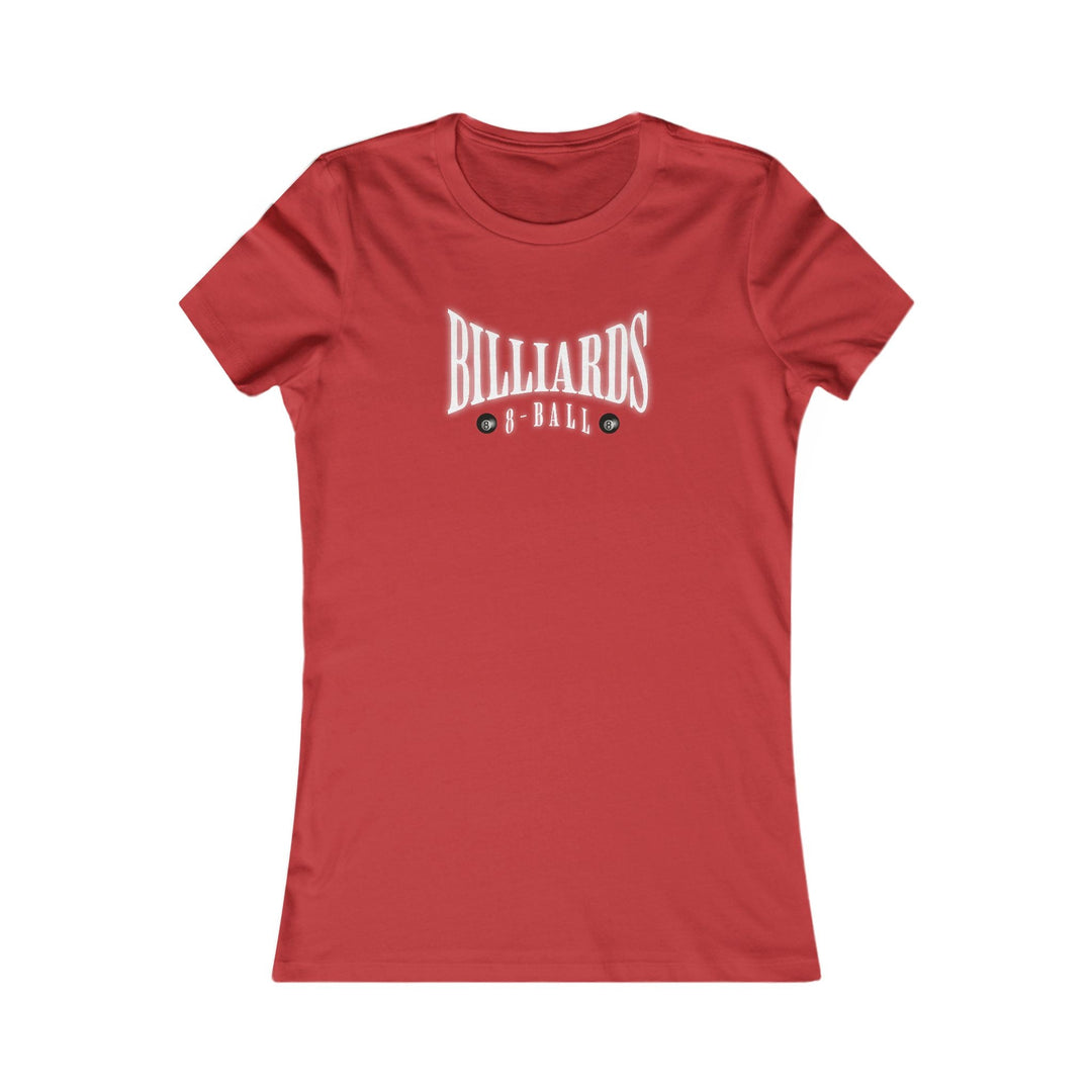 Billiards - 8 Ball - Women's Fitted Tee - BFLY BILLIARDS