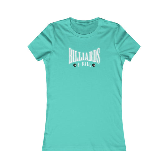 Billiards - 8 Ball - Women's Fitted Tee - BFLY BILLIARDS