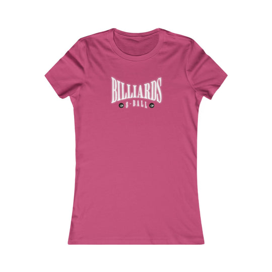 Billiards - 8 Ball - Women's Fitted Tee - BFLY BILLIARDS