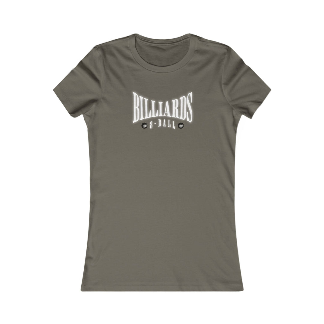 Billiards - 8 Ball - Women's Fitted Tee - BFLY BILLIARDS