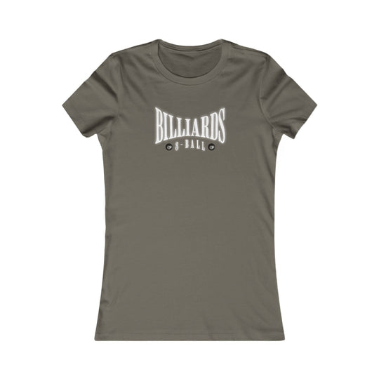 Billiards - 8 Ball - Women's Fitted Tee - BFLY BILLIARDS