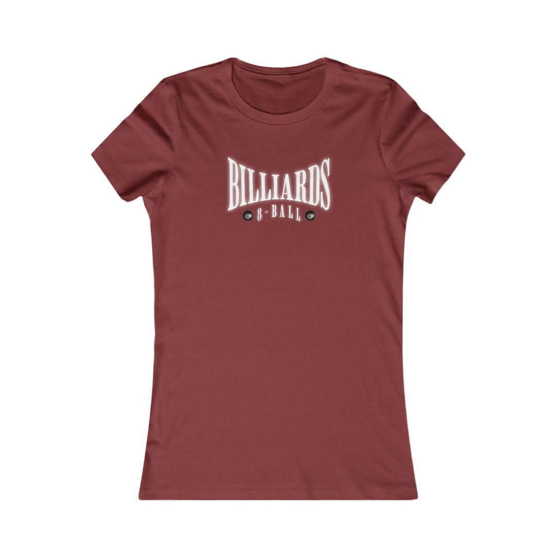 Billiards - 8 Ball - Women's Fitted Tee - BFLY BILLIARDS