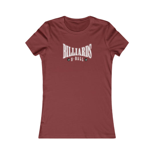 Billiards - 8 Ball - Women's Fitted Tee - BFLY BILLIARDS