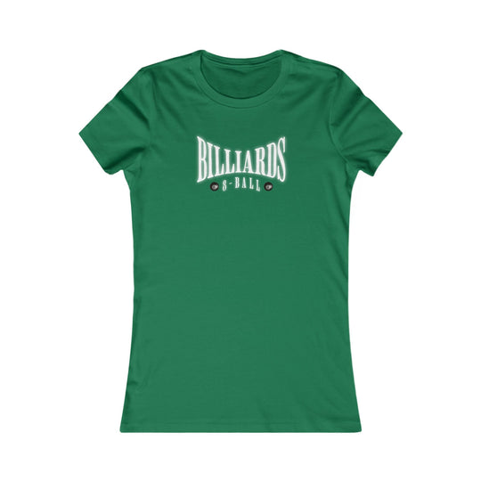 Billiards - 8 Ball - Women's Fitted Tee - BFLY BILLIARDS
