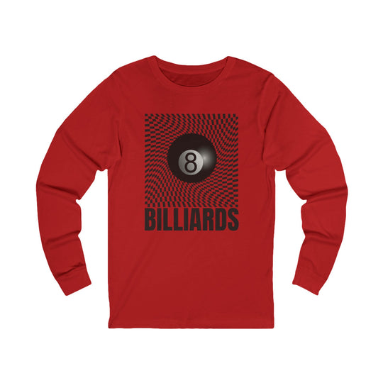 Billiards - Futuristic 8 Ball - Unisex Long Sleeve Tee - BFLY BILLIARDS