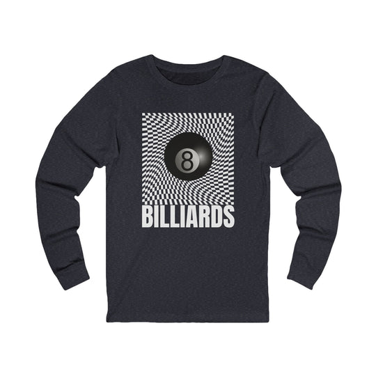 Billiards - Futuristic 8 Ball - Unisex Long Sleeve Tee - BFLY BILLIARDS