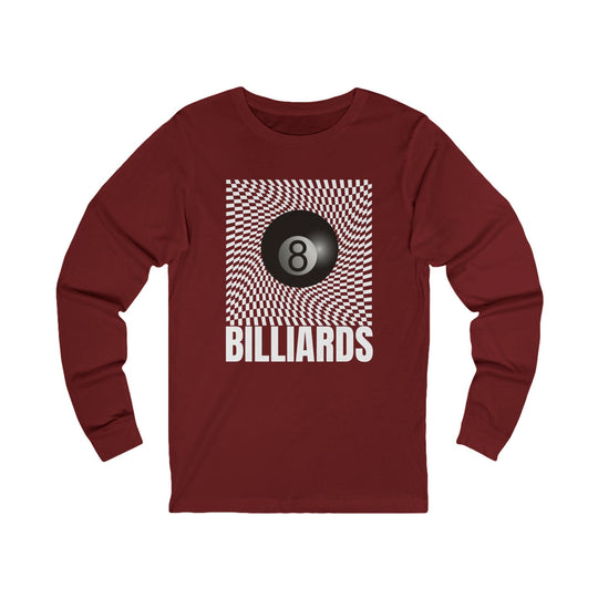 Billiards - Futuristic 8 Ball - Unisex Long Sleeve Tee - BFLY BILLIARDS