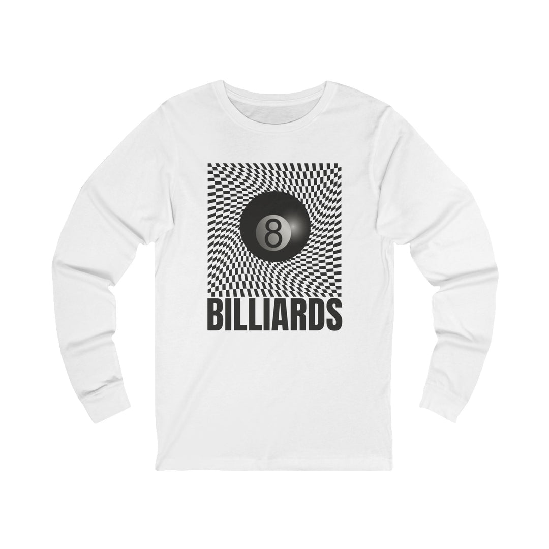 Billiards - Futuristic 8 Ball - Unisex Long Sleeve Tee - BFLY BILLIARDS