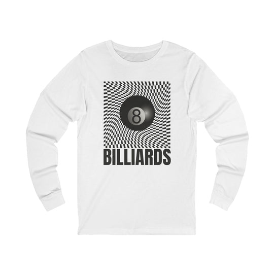 Billiards - Futuristic 8 Ball - Unisex Long Sleeve Tee - BFLY BILLIARDS