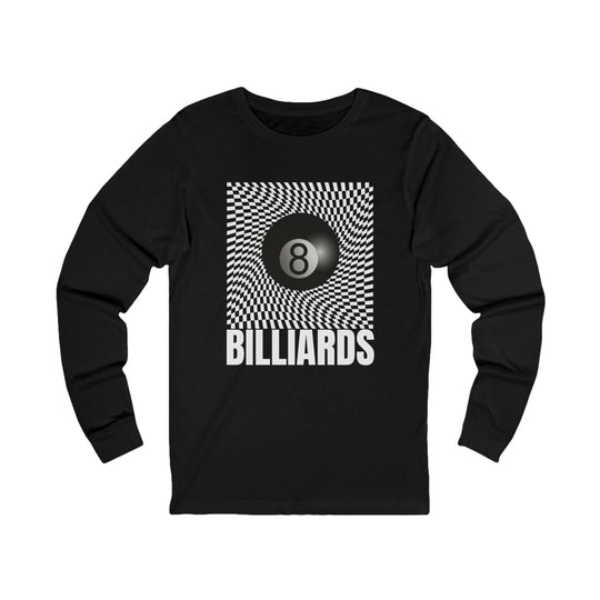 Billiards - Futuristic 8 Ball - Unisex Long Sleeve Tee - BFLY BILLIARDS
