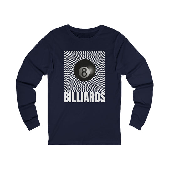 Billiards - Futuristic 8 Ball - Unisex Long Sleeve Tee - BFLY BILLIARDS