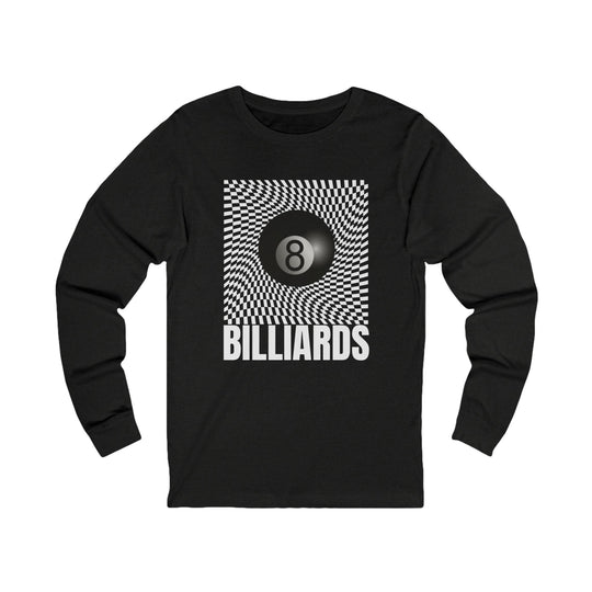 Billiards - Futuristic 8 Ball - Unisex Long Sleeve Tee - BFLY BILLIARDS