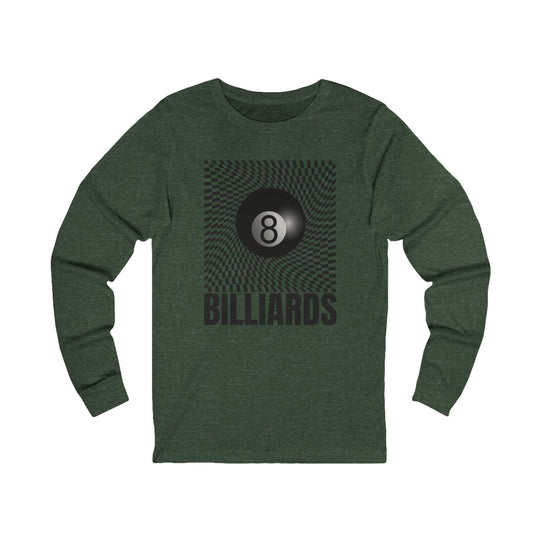 Billiards - Futuristic 8 Ball - Unisex Long Sleeve Tee - BFLY BILLIARDS