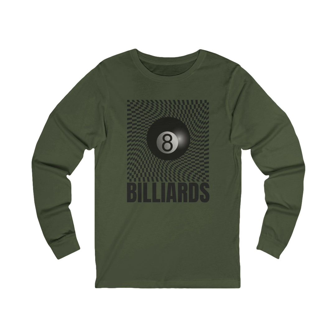 Billiards - Futuristic 8 Ball - Unisex Long Sleeve Tee - BFLY BILLIARDS
