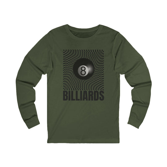 Billiards - Futuristic 8 Ball - Unisex Long Sleeve Tee - BFLY BILLIARDS