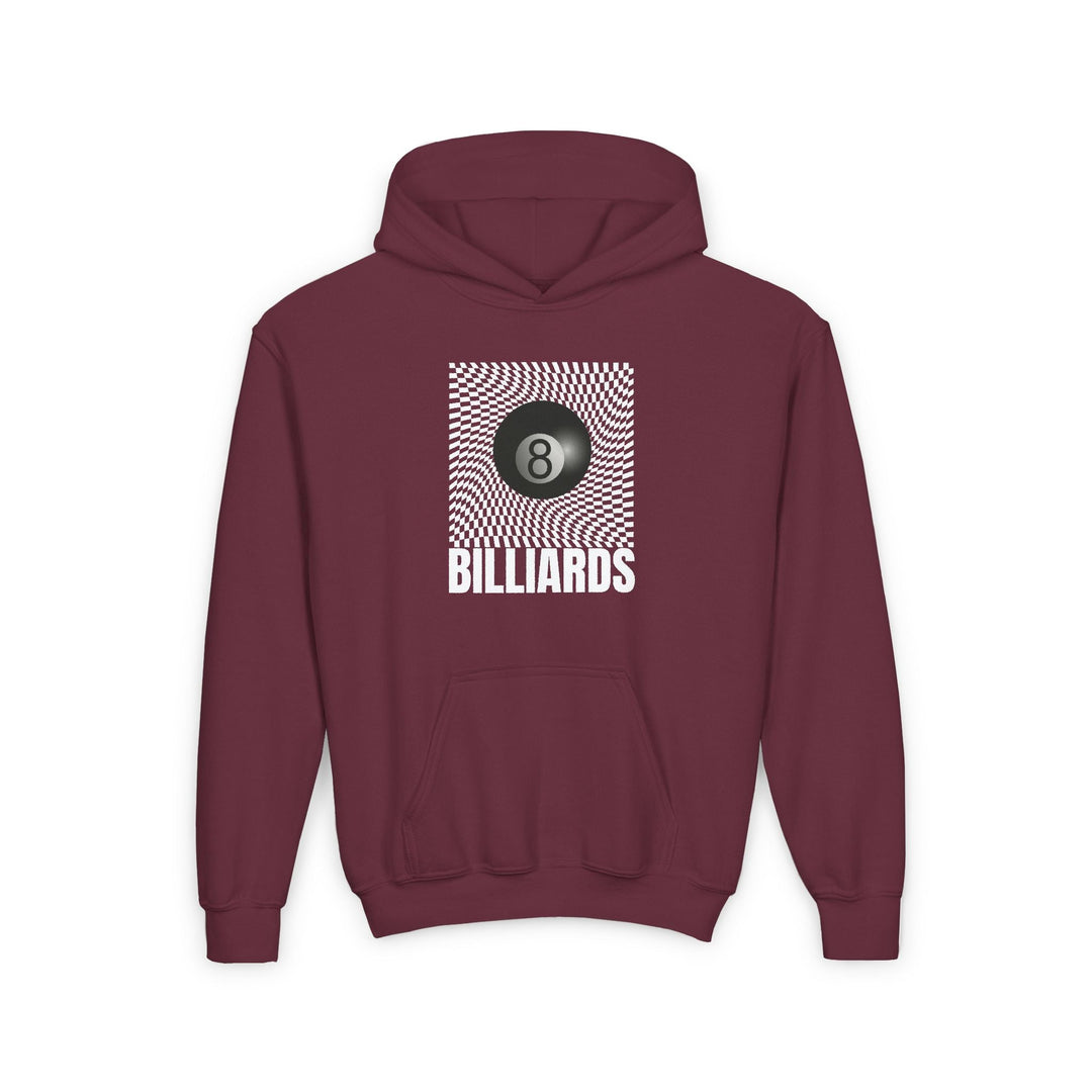 Billiards - Futuristic 8 Ball - Unisex Youth Pullover Hoodie - BFLY BILLIARDS