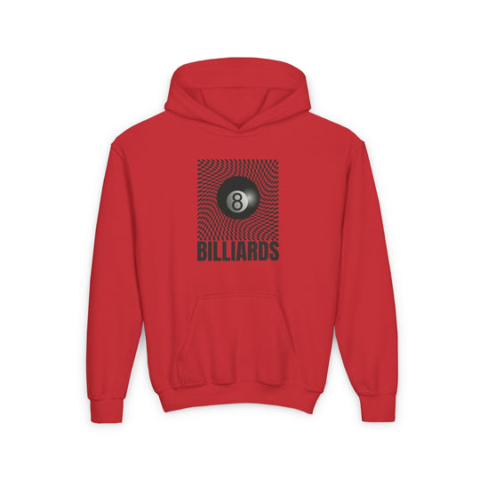 Billiards - Futuristic 8 Ball - Unisex Youth Pullover Hoodie - BFLY BILLIARDS