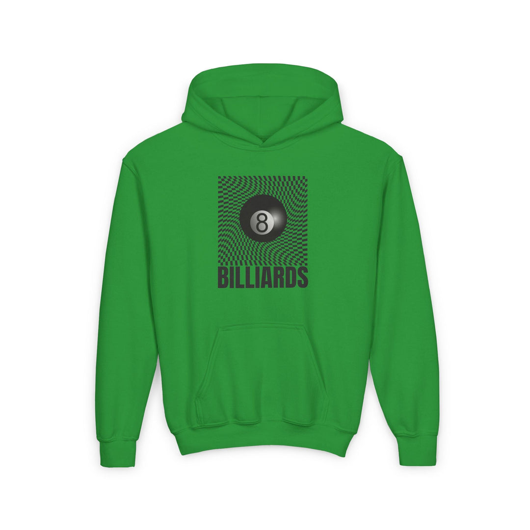 Billiards - Futuristic 8 Ball - Unisex Youth Pullover Hoodie - BFLY BILLIARDS
