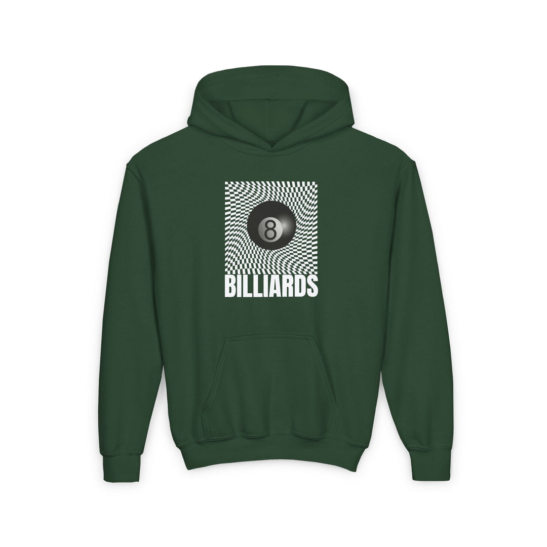 Billiards - Futuristic 8 Ball - Unisex Youth Pullover Hoodie - BFLY BILLIARDS