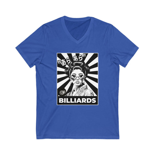 Billiards - Geisha Girl - Unisex V - Neck Tee - BFLY BILLIARDS
