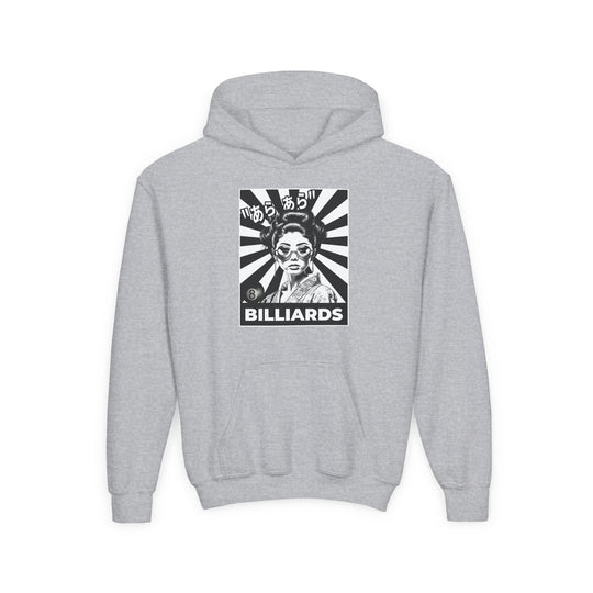 Billiards - Geisha Girl - Unisex Youth Pullover Hoodie - BFLY BILLIARDS