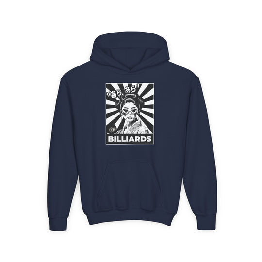 Billiards - Geisha Girl - Unisex Youth Pullover Hoodie - BFLY BILLIARDS