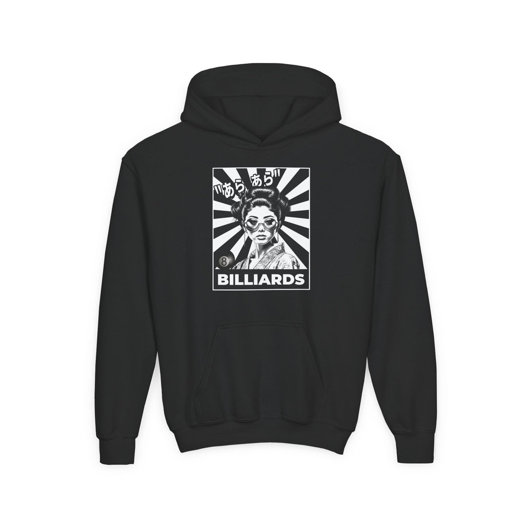 Billiards - Geisha Girl - Unisex Youth Pullover Hoodie - BFLY BILLIARDS