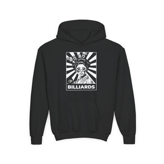 Billiards - Geisha Girl - Unisex Youth Pullover Hoodie - BFLY BILLIARDS