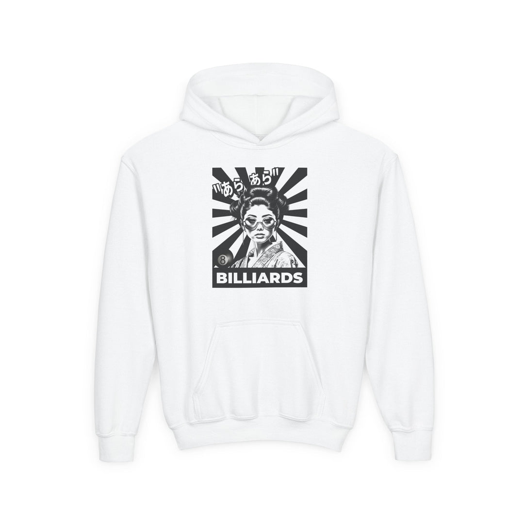 Billiards - Geisha Girl - Unisex Youth Pullover Hoodie - BFLY BILLIARDS