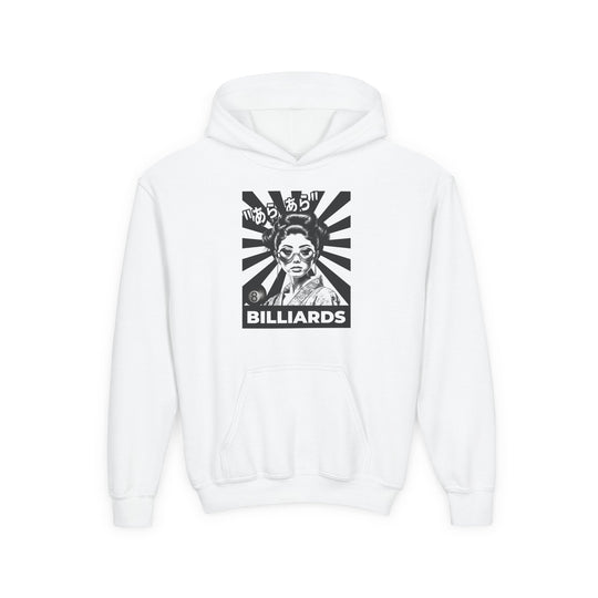 Billiards - Geisha Girl - Unisex Youth Pullover Hoodie - BFLY BILLIARDS