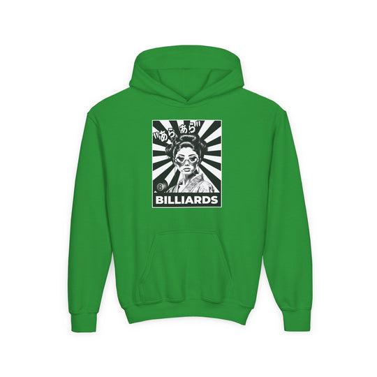 Billiards - Geisha Girl - Unisex Youth Pullover Hoodie - BFLY BILLIARDS