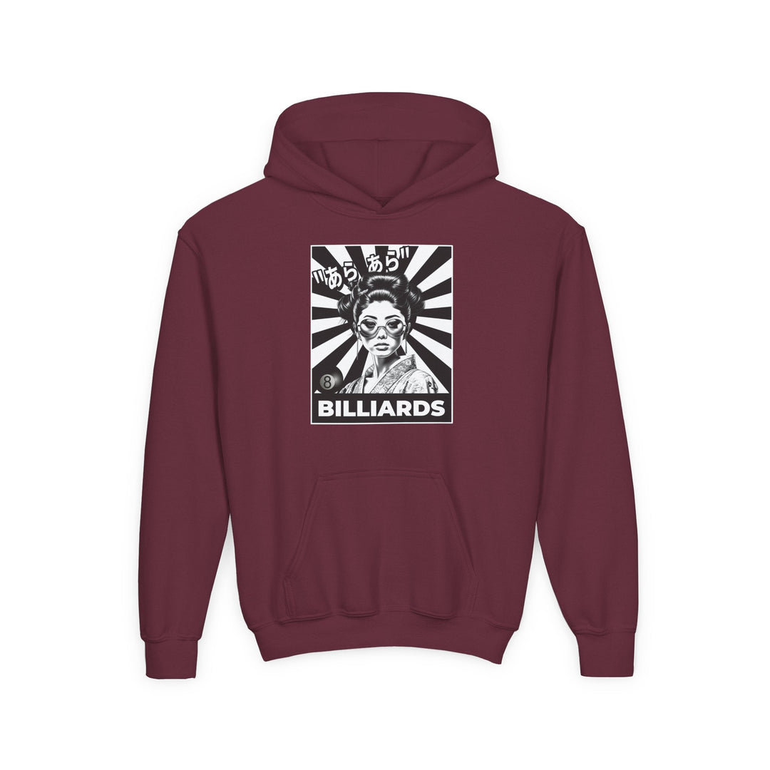 Billiards - Geisha Girl - Unisex Youth Pullover Hoodie - BFLY BILLIARDS