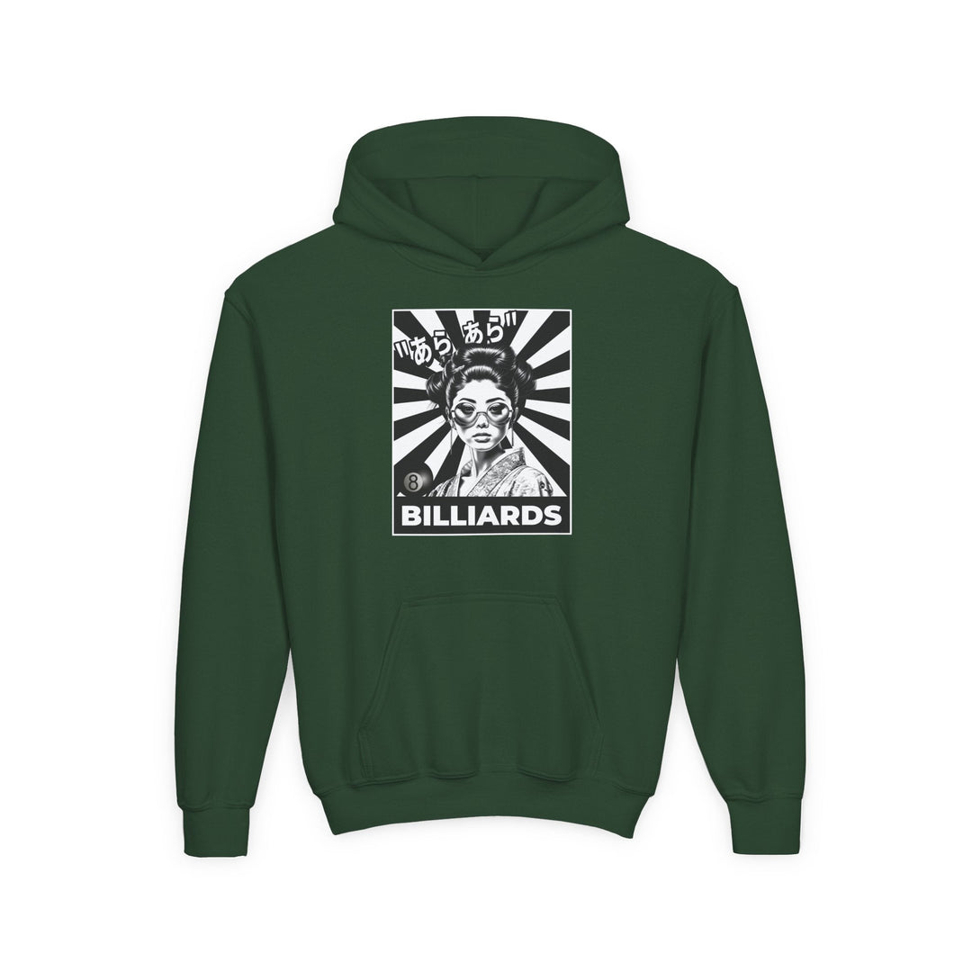 Billiards - Geisha Girl - Unisex Youth Pullover Hoodie - BFLY BILLIARDS