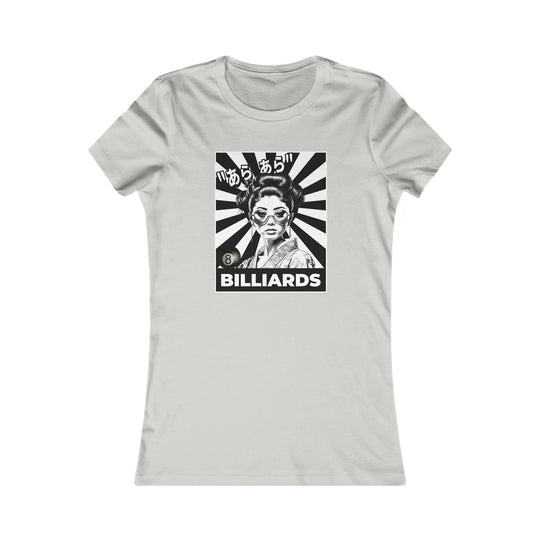Billiards - Geisha Girl - Women's Fitted Tee - BFLY BILLIARDS