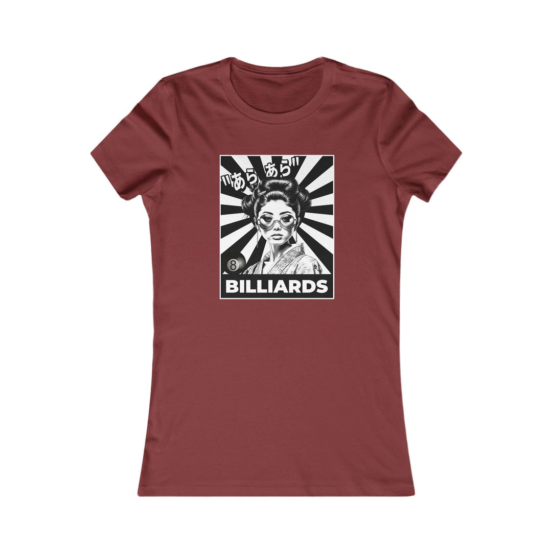 Billiards - Geisha Girl - Women's Fitted Tee - BFLY BILLIARDS