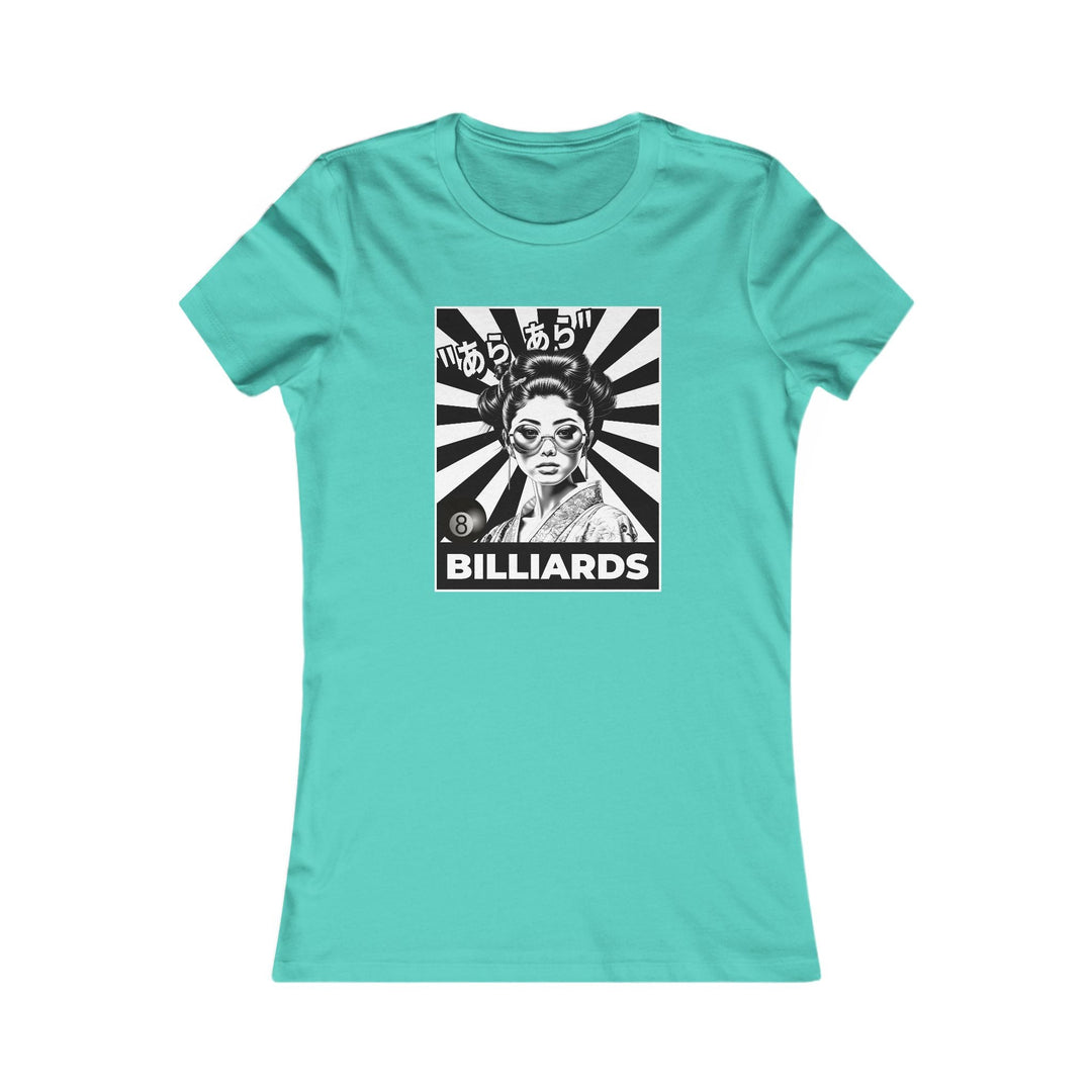 Billiards - Geisha Girl - Women's Fitted Tee - BFLY BILLIARDS