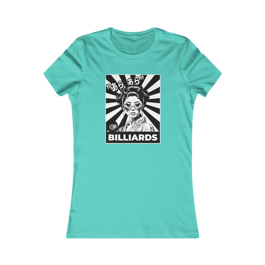 Billiards - Geisha Girl - Women's Fitted Tee - BFLY BILLIARDS