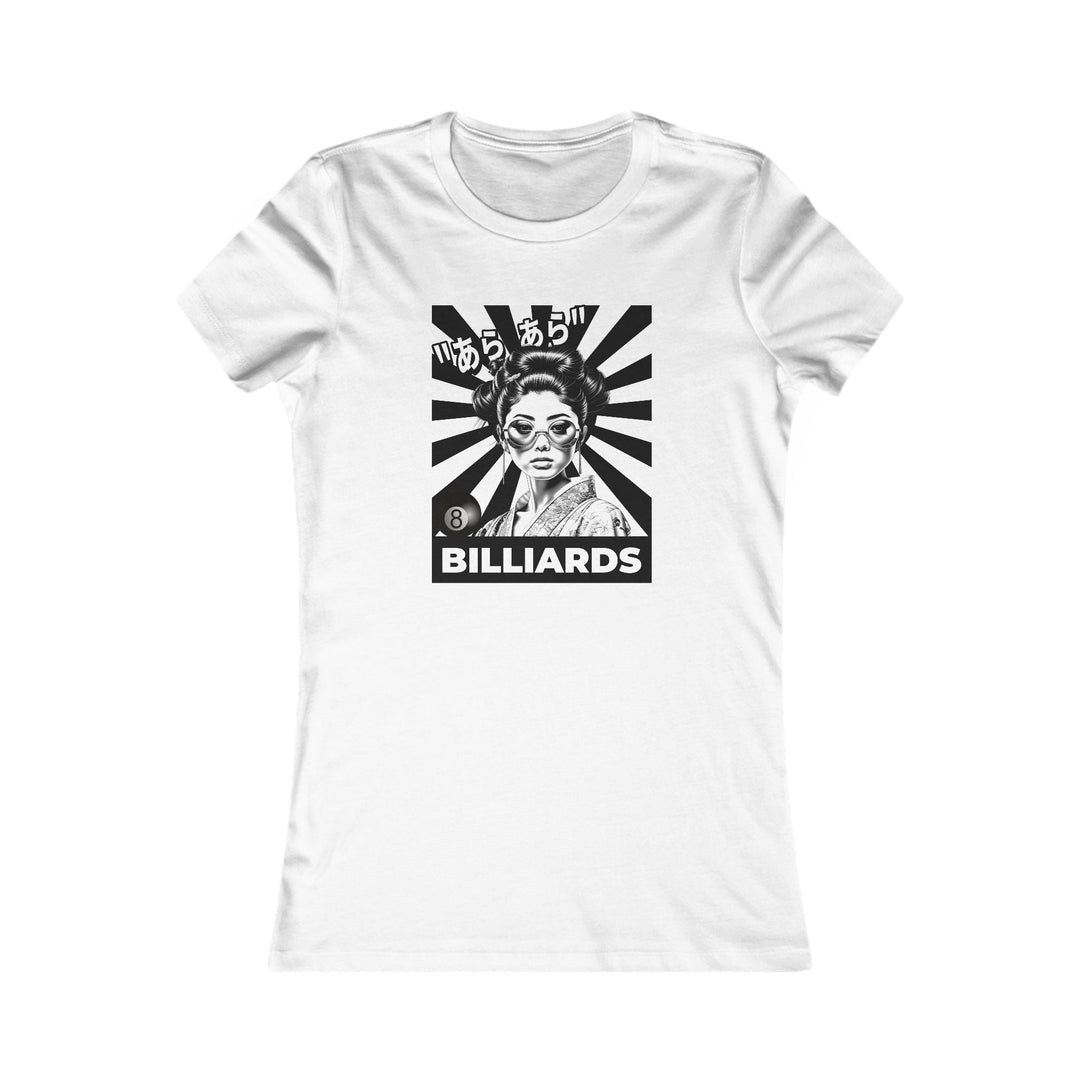 Billiards - Geisha Girl - Women's Fitted Tee - BFLY BILLIARDS