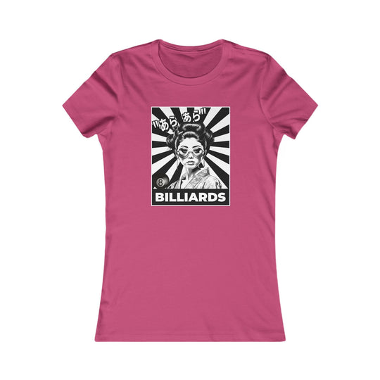Billiards - Geisha Girl - Women's Fitted Tee - BFLY BILLIARDS
