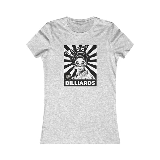Billiards - Geisha Girl - Women's Fitted Tee - BFLY BILLIARDS