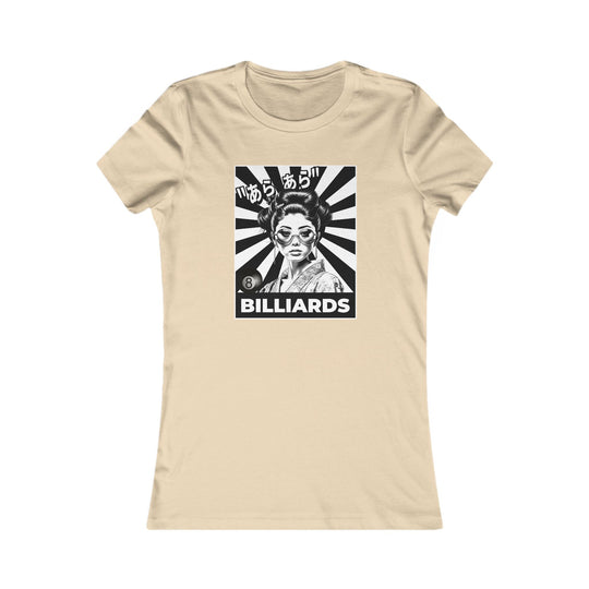 Billiards - Geisha Girl - Women's Fitted Tee - BFLY BILLIARDS