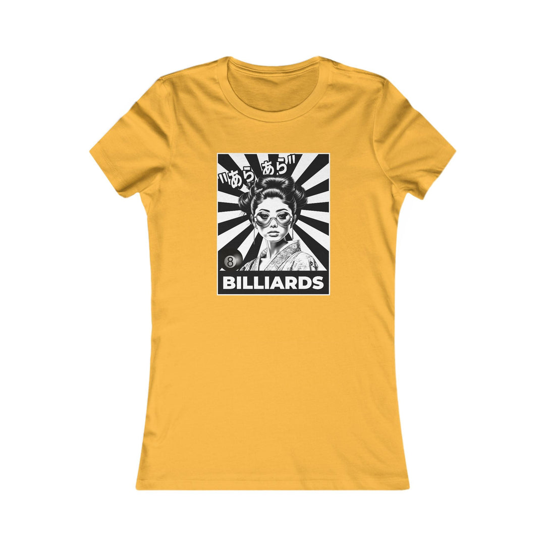 Billiards - Geisha Girl - Women's Fitted Tee - BFLY BILLIARDS