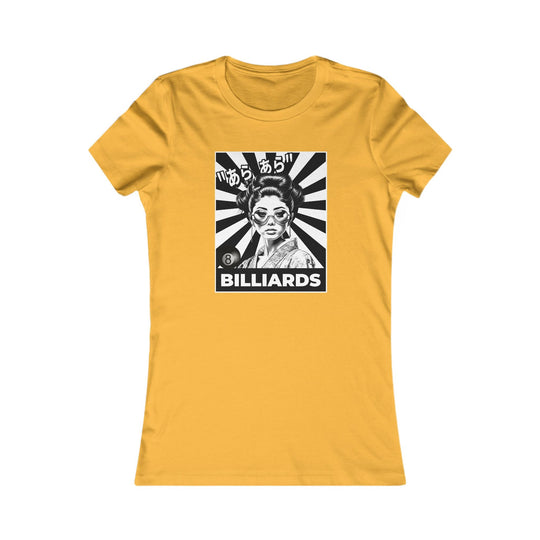 Billiards - Geisha Girl - Women's Fitted Tee - BFLY BILLIARDS