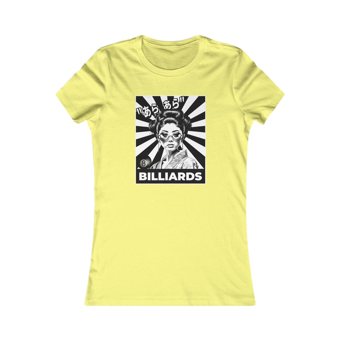 Billiards - Geisha Girl - Women's Fitted Tee - BFLY BILLIARDS