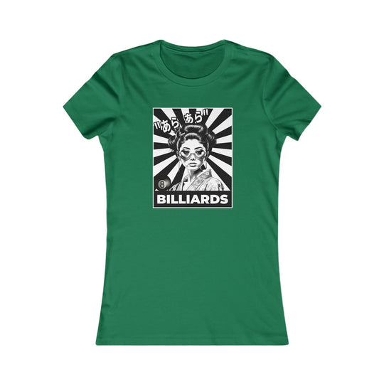 Billiards - Geisha Girl - Women's Fitted Tee - BFLY BILLIARDS
