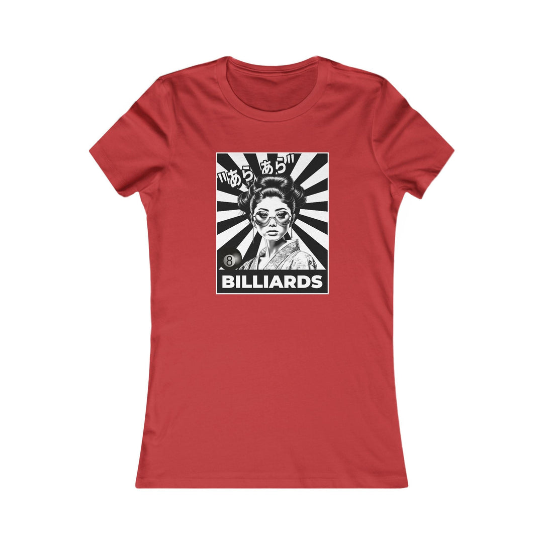 Billiards - Geisha Girl - Women's Fitted Tee - BFLY BILLIARDS
