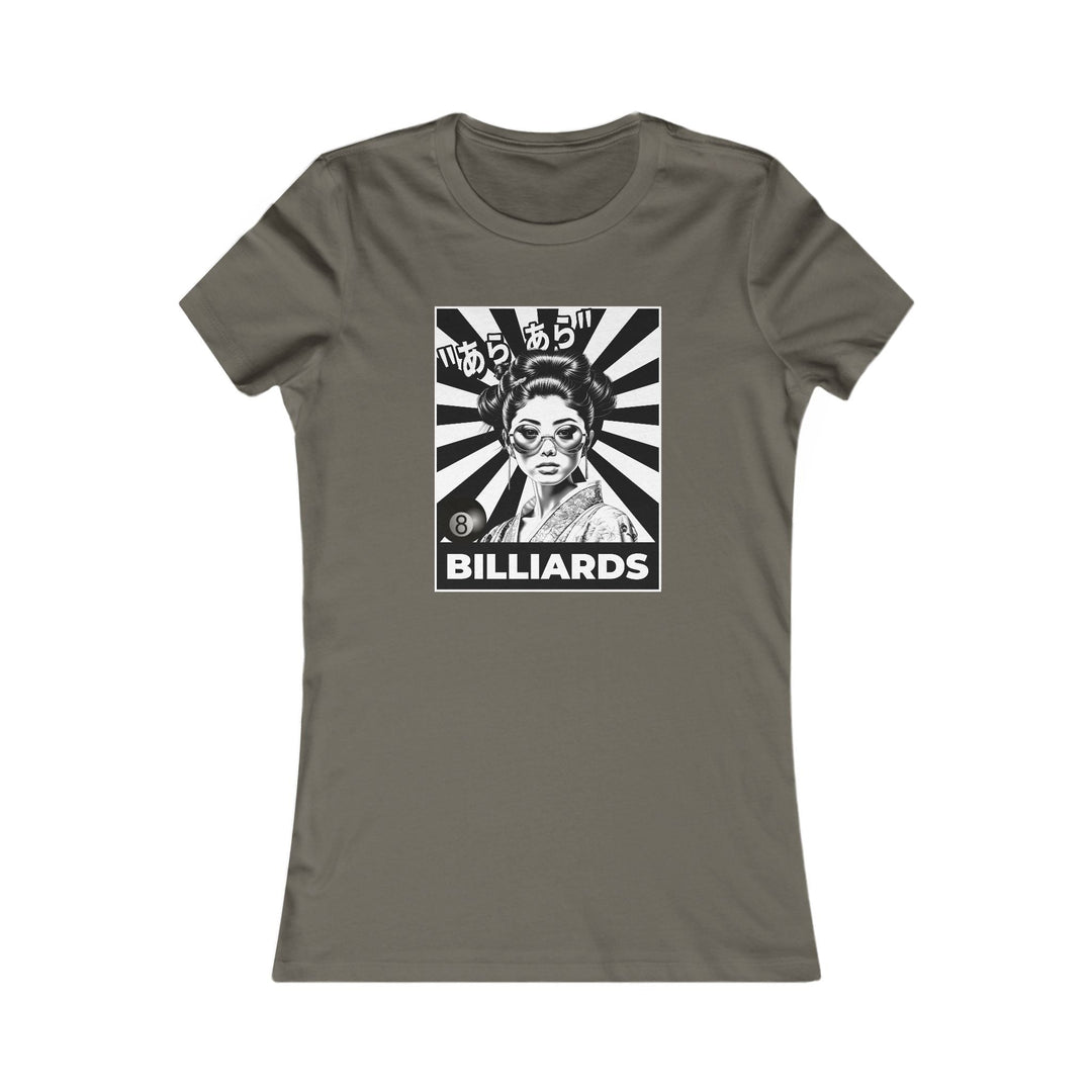 Billiards - Geisha Girl - Women's Fitted Tee - BFLY BILLIARDS