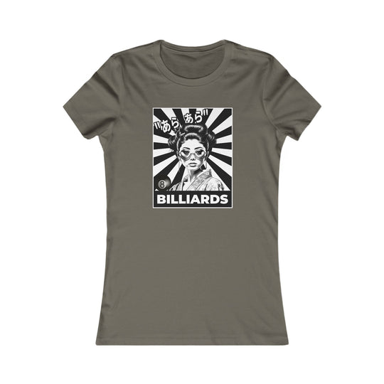Billiards - Geisha Girl - Women's Fitted Tee - BFLY BILLIARDS
