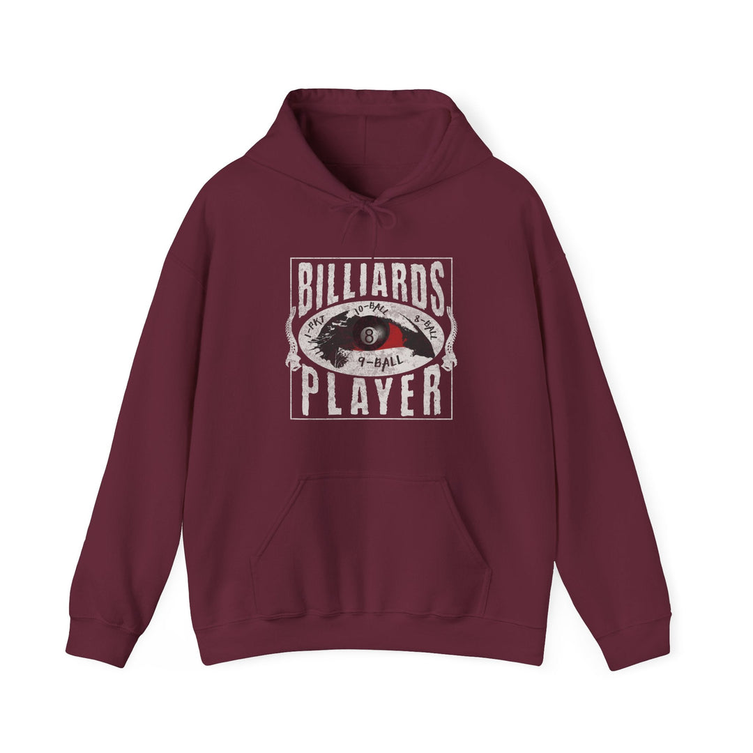 Billiards Player - Eye of the Storm - Unisex Pullover Hoodie - BFLY BILLIARDS