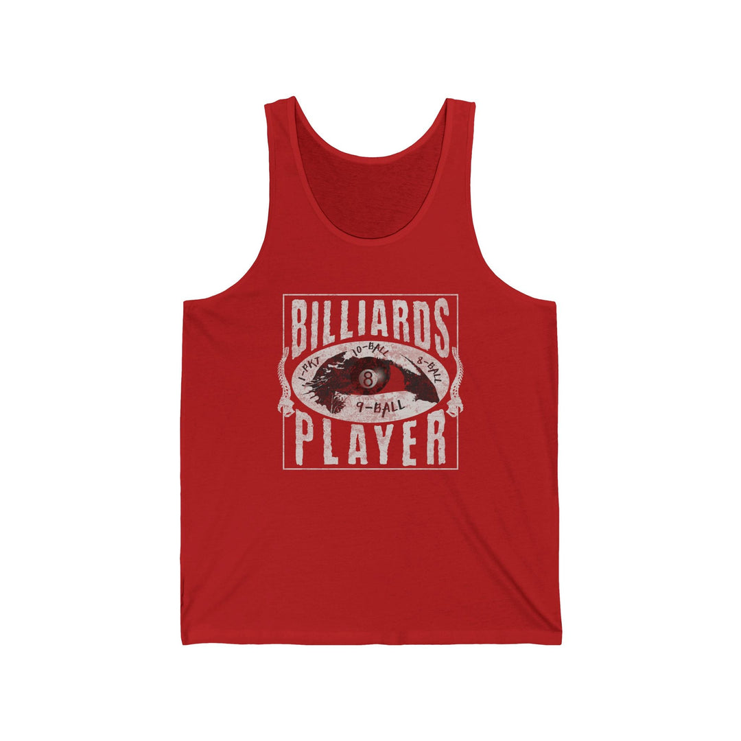 Billiards Player - Eye of the Storm - Unisex Tank Top - BFLY BILLIARDS